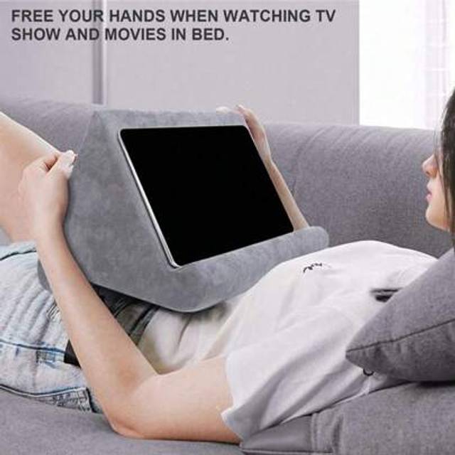 SHEIN 1pc Sponge Pillow Tablet Holder Suitable For Multi-Model Universal Tablet Holder Mobile Phone Support Bed Cushion Pad Reading Stand