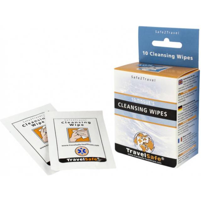 TravelSafe Cleansing Wipes 10 Stk