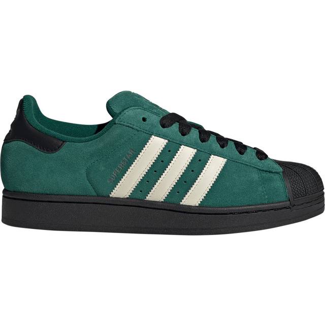 adidas Mens Superstar Ii Trainers Collegiate Green Cream White Black, 10