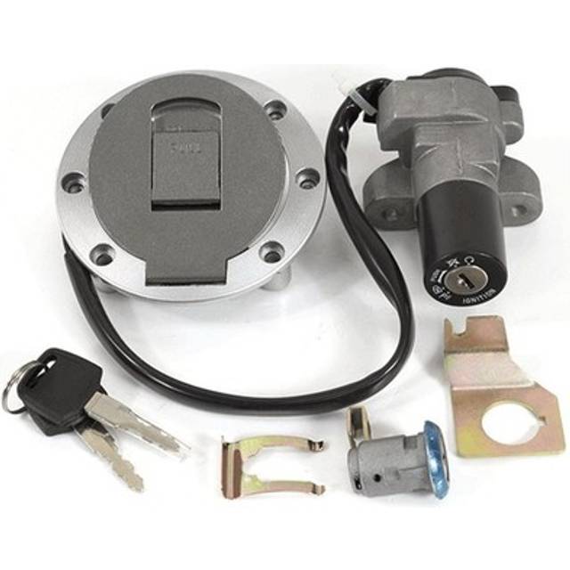 Motorcycle Lock Set Complete For Zs125-48a (lckst125) Barrel Lockset Key Cap