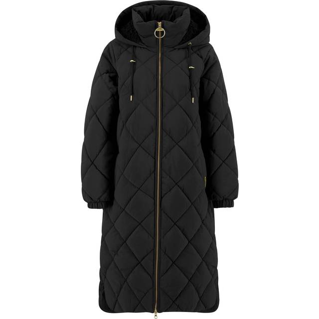 Barbour Kirkton Puffer Jacket - Black, Black, Size 12, Women