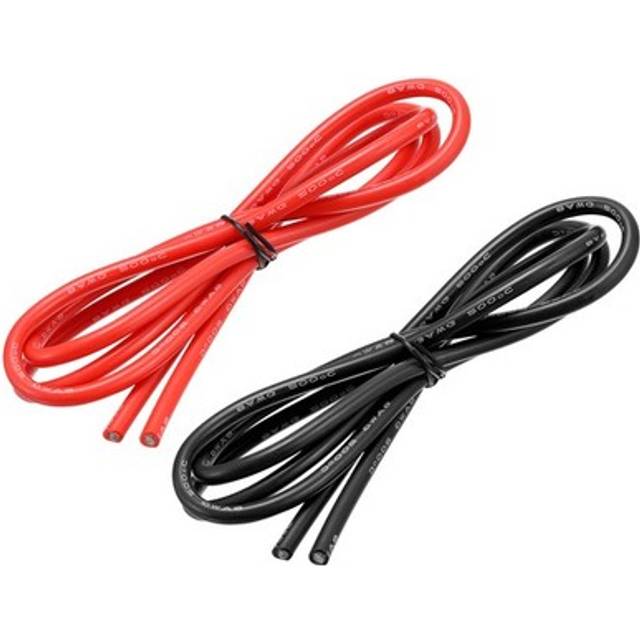 8 Gauge Silicone Wire 8awg High Temp Wire Black/red 1.5m/4.92ft 2pcs