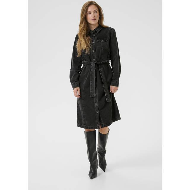 KAFFE Kacarly Denim Dress |Svart |40