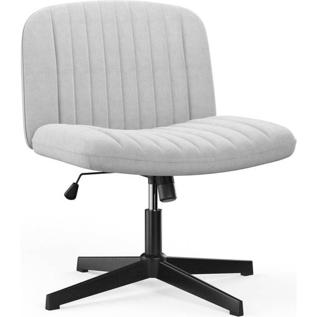 Velvet Office Chair - Grey (70cm W X 50cm D)