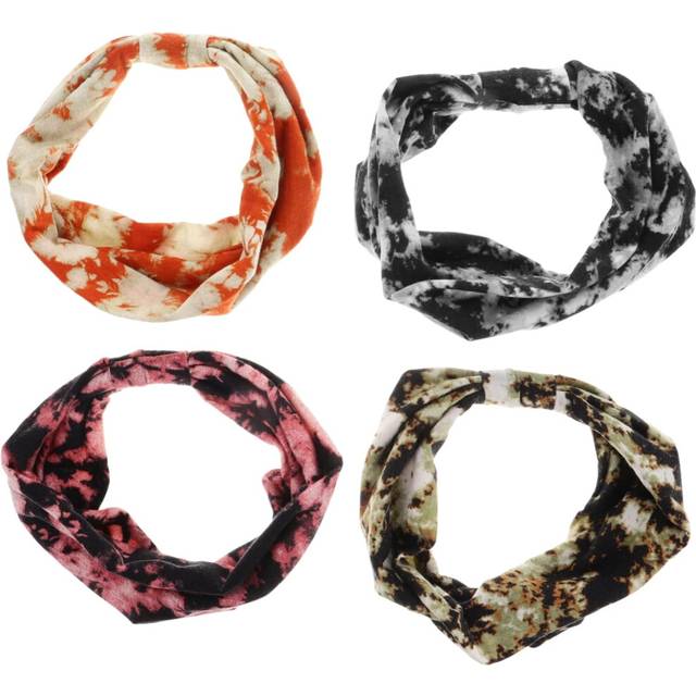 Elastic Sporty Headband Set for Women Yoga Headbands Absorbent Breathable Fabric for Workout Running Tennis