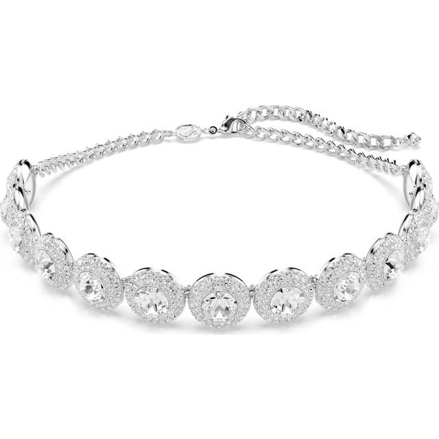 Una Angelic choker, White, Rhodium plated - OS