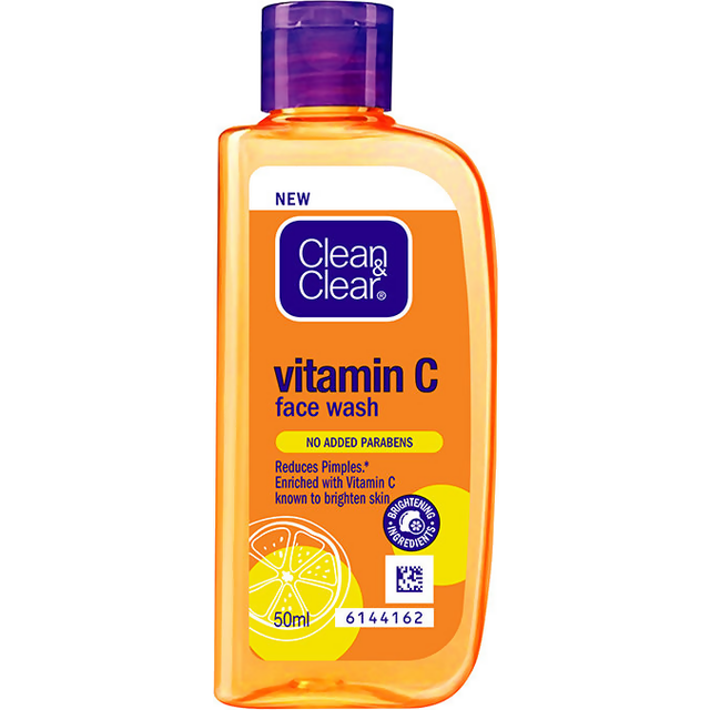 Clean & Clear Vitamin C Face Wash - Gentle Brightening & Hydrating Cleanser Reduces - 150 ml