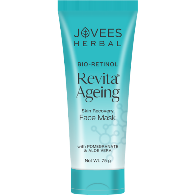 Jovees Herbal Bio Retinol Revita Ageing Face Mask For Glowing Skin, De Tan, Pore Tightening, Anti Ageing, Smooth & Firm Skin 75g