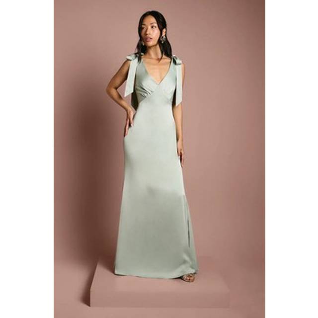 Coast Sage A-line Dress Womens Bridesmaids Dresses