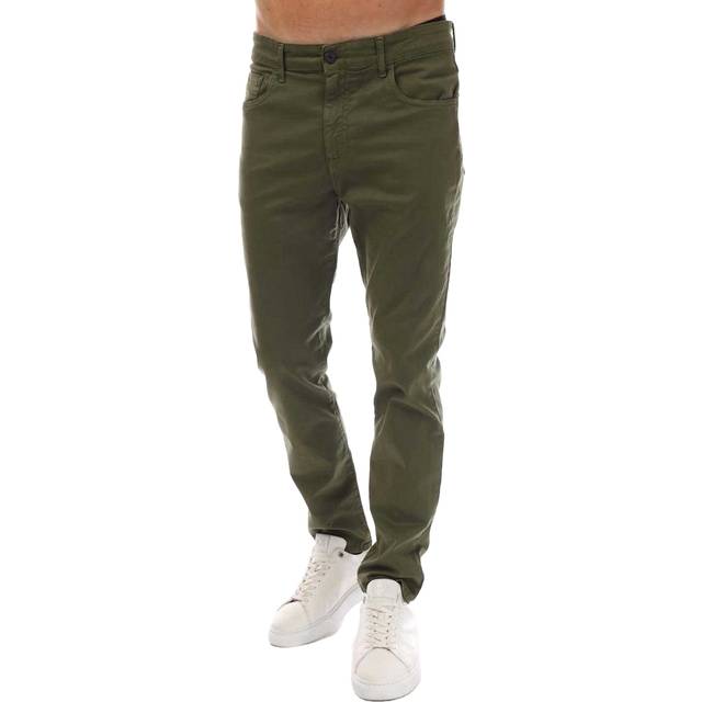 (M, Green) Lyle & Scott Mens 5 Pockets Chinos