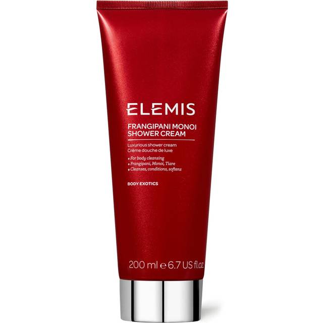ELEMIS Frangipani Monoi Shower Cream, Luxurious Shower Body Cream to Cleanse, Condition and Soften, Skin-Softening Body Wash Infused with Frangipani