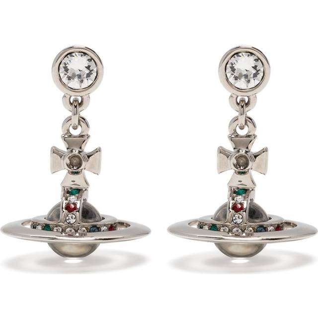 Vivienne Westwood - Bas Relief drop earrings - women - Brass - One Size - Silver