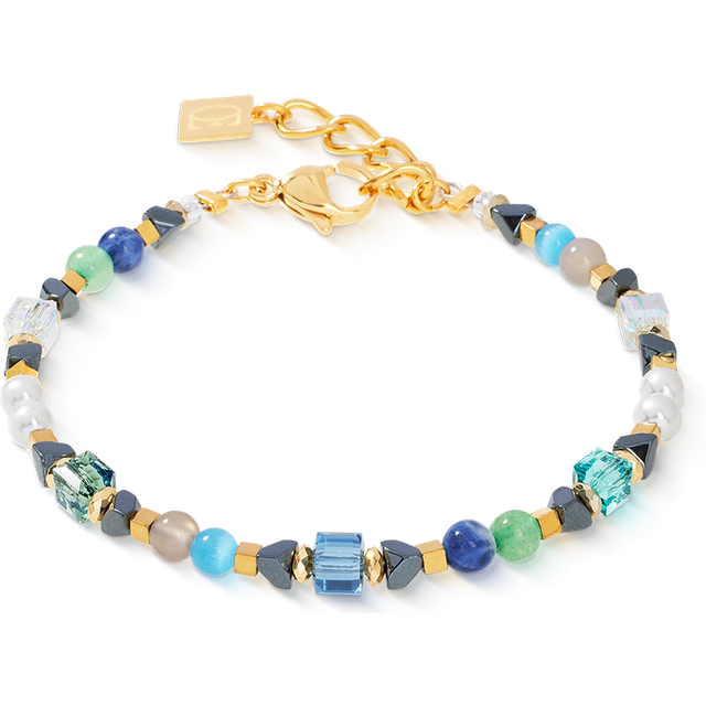 COEUR DE LION Armband Precious Shape Mix grün-türkis