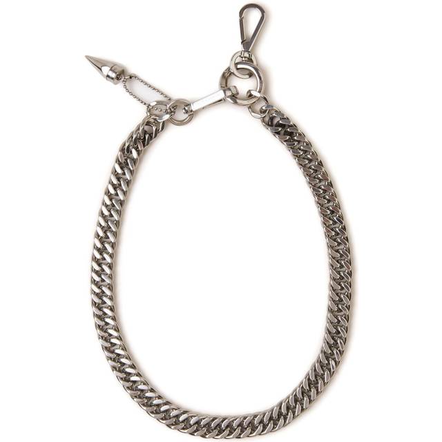 Alexander McQueen - Cuban-link chain necklace - men - Brass - One Size - Silver