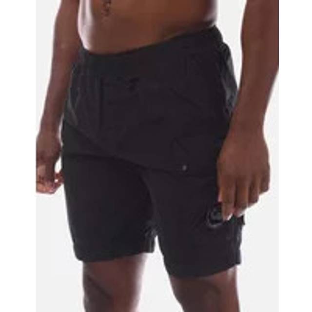 CP Company Men's Flatt Nylon Cargo Swim Shorts - Black - Size: 37/36/32