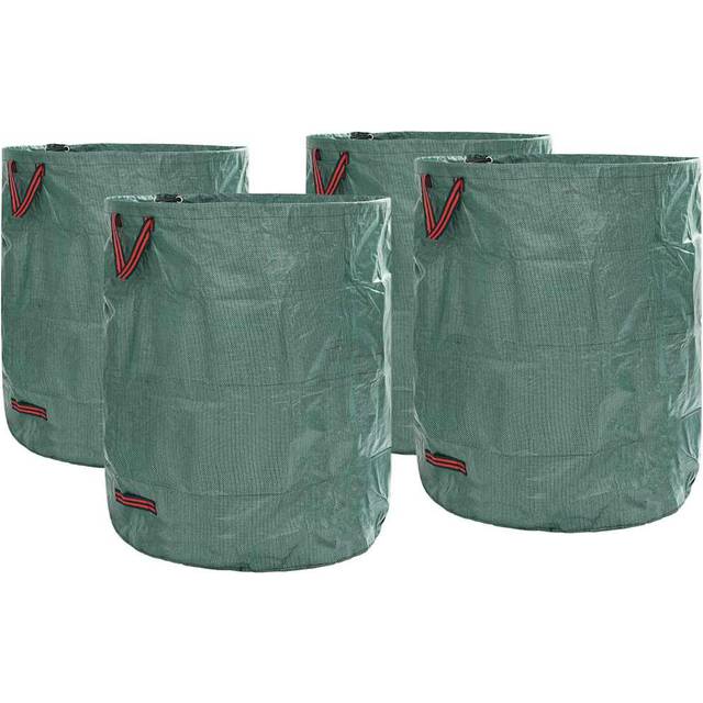 vidaXL Garden Waste Bags 4 pcs Green 79 x 79 x 99.5 cm Polypropylene