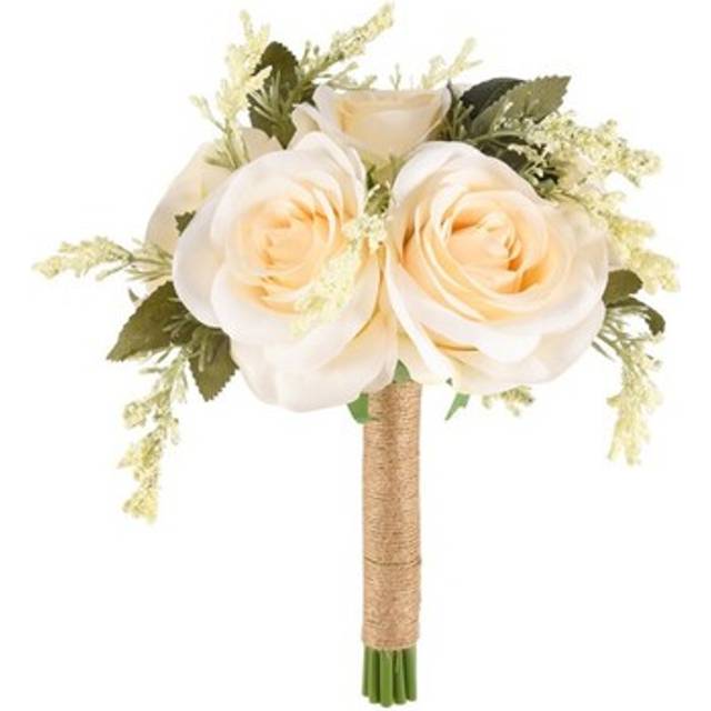 Bridal Bouquets for Wedding, Artificial Rose Flower Bouquet Bride Bridesmaid Holding Flower, Girl