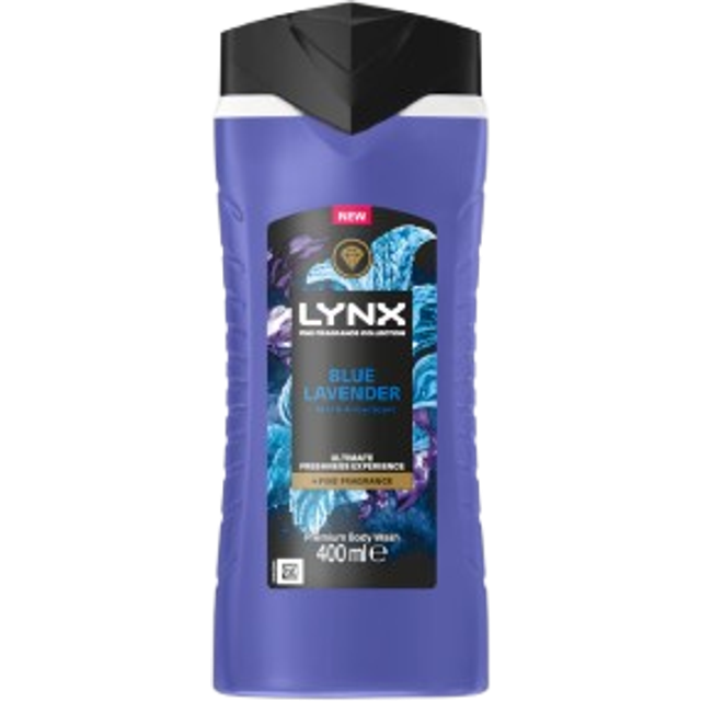 Lynx Fine Fragrance Collection Premium Body Wash Blue Lavender 400 ml