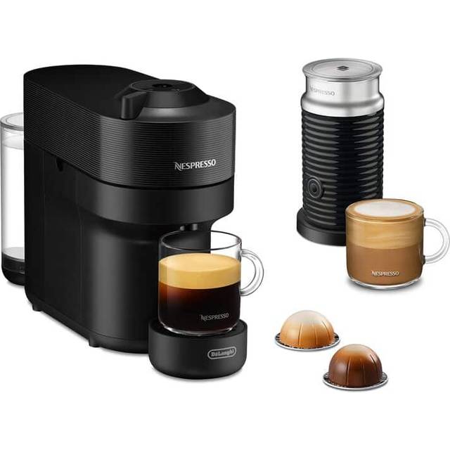 Nespresso Vertuo POP kapselmaskin + mjölkskummare från DeLonghi ENV90.BAE