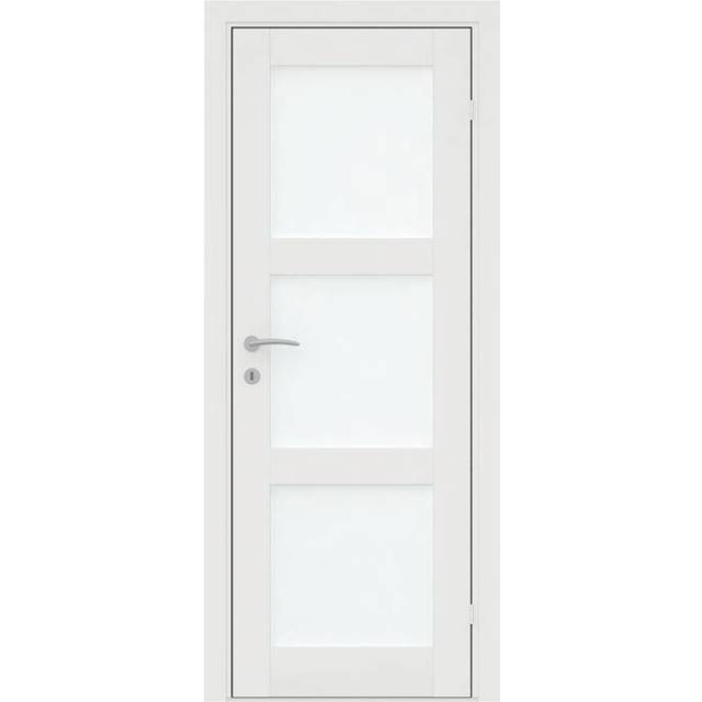 Torso Glasdør Fashion 3 hvidmalet Dørkarm S 0502-Y (82.5x204cm)