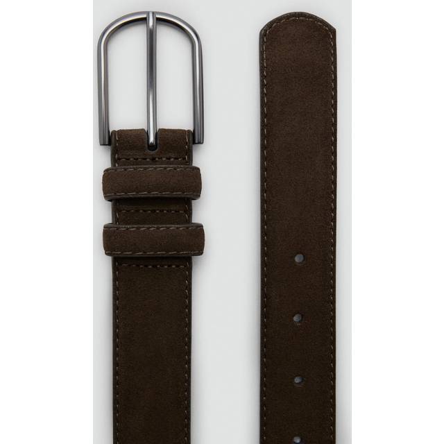 Mango – Brunt skärp i mocka-Brown