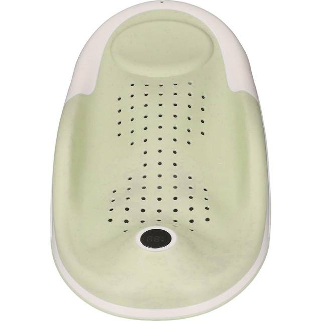 Foldable Baby Bath Support with Thermometer Slip Resistant Ergonomic Infant Bath Support Tub Blue grön