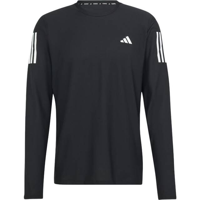 adidas Own The Run Long Sleeve Tee Black Men Streetwear IN1486 XL