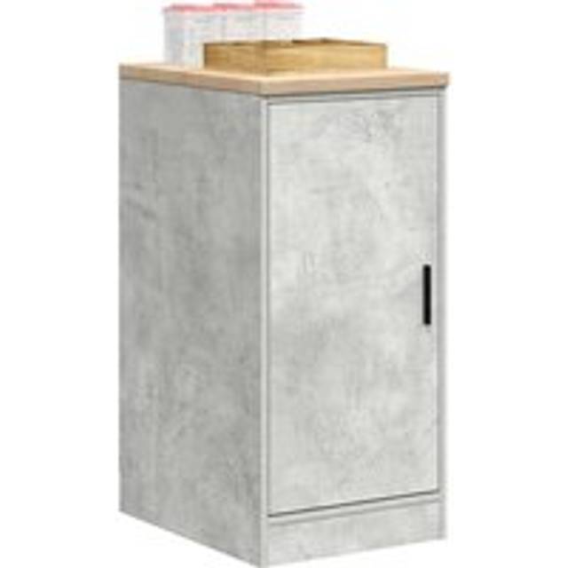 Berkfield Home Garage Storage Cabinet Concrete Grey 40x51x85 cm Solid Wood Pine | Size: 40 x 51 x 85 cm