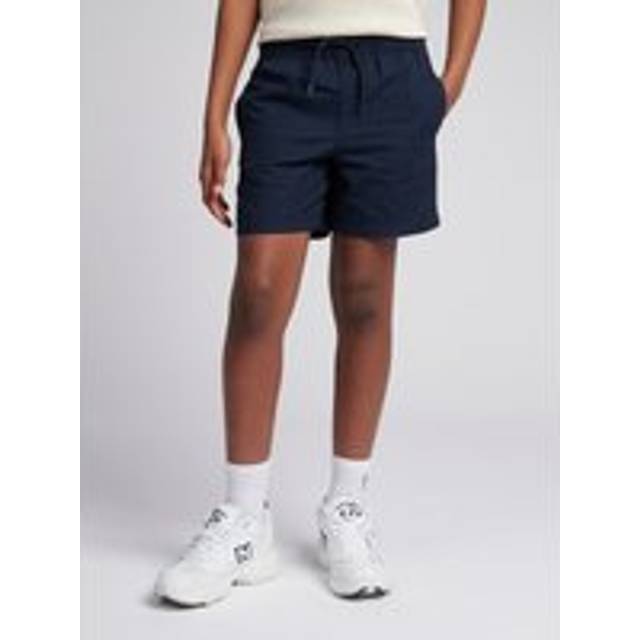 Boy's Navy Cotton Blend Jogger Shorts (10/11 Years)