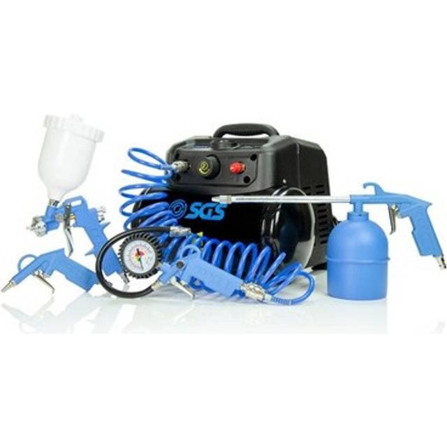 SGS 6L Oil-Free Direct Drive Mini Air Compressor & 5pc Kit