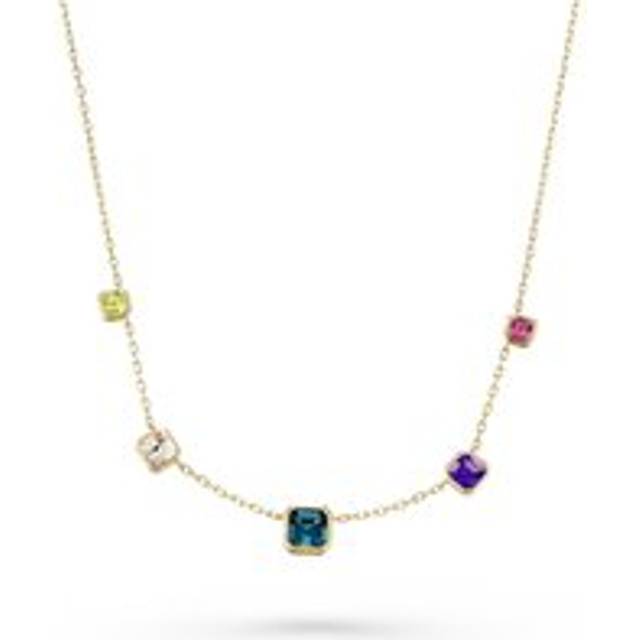 9ct Yellow Gold Gemstone Necklace - Gold/Yellow Gold/Gre
