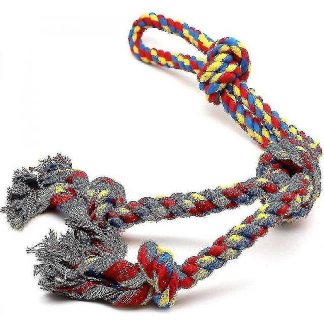Xl Dog Rope Toys For Strong Large Dogs,dog Chew Toy 4 Knots Rope Tug For Aggressive Chewers,
