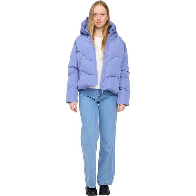 Mazine - Women's Waves Quilt Short Puffer Jacket - Winter jacket size XS, purple