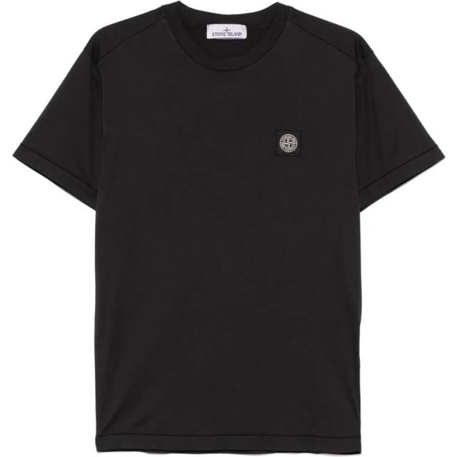 Stone Island, Toppar , Herr, L, Bomull, Casual Bomulls T-shirt