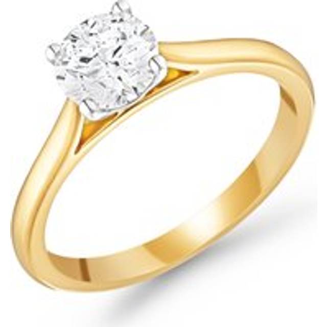 Once 18ct Yellow Gold Diamond Solitaire Engagement Ring - Gold/Yellow Gold