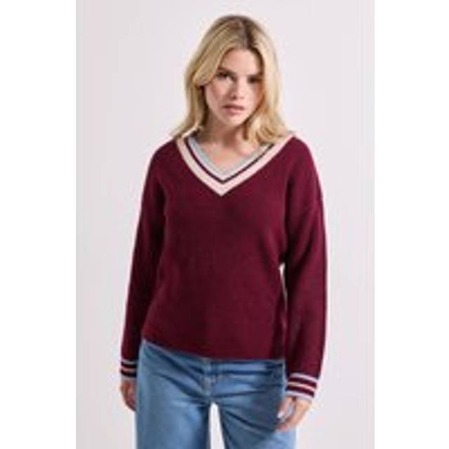 Dorothy Perkins Burgundy Jumper Womens Daywear Jumpers & Cardigans