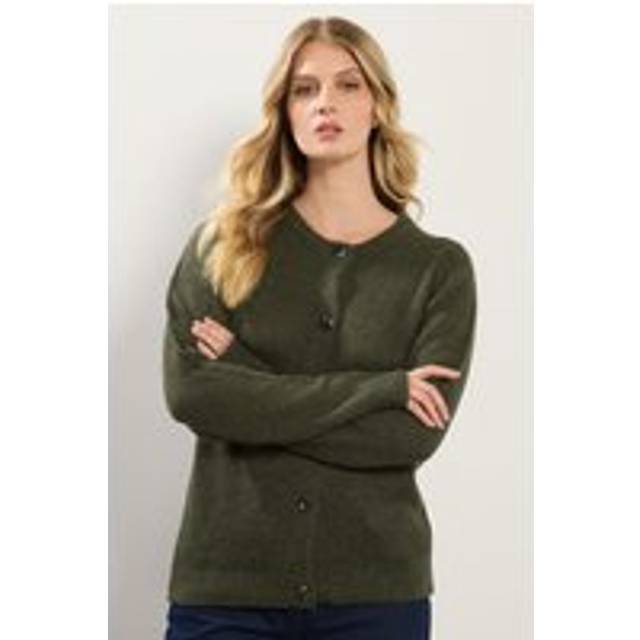 Lts Tall Khaki Green Knitted Button Cardigan Size 22-24