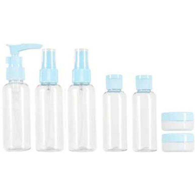 SHEIN 10pcs Toiletries Travel Bottle Set Travel Container Set Portable Leak Proof Refillable Cosmetic Sample Container Empty Shampoo Conditioner Bottle Trav