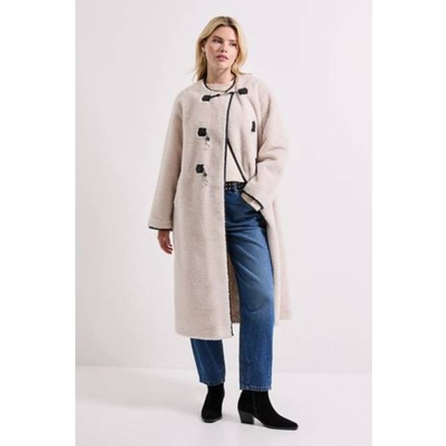 Dorothy Perkins Cream Coat Womens Daywear Jackets & Coats