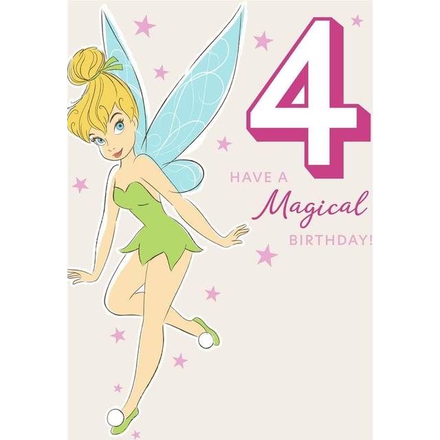 Disney Tinkerbell 4th Birthday Card