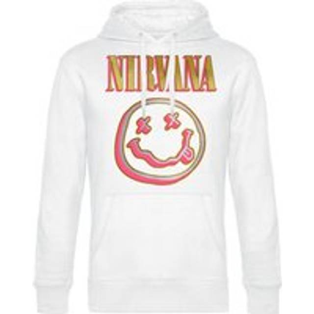 Nirvana Coloured Logo Hoodie white