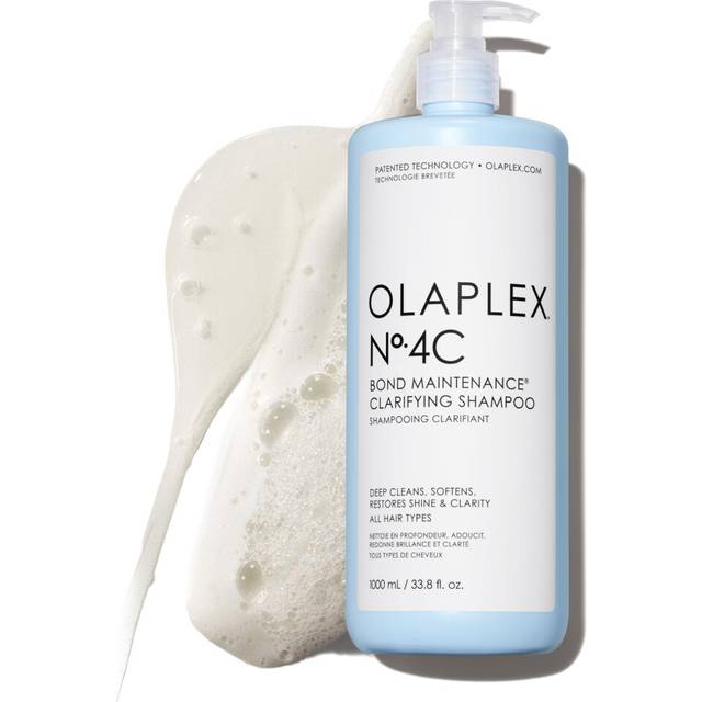 Olaplex N.4C Bond Maintenance Clarifying Shampoo  Deep Cleans  Softens  Restores Shine  & Clarity  For All Hair Types Experiencing Product Buildu
