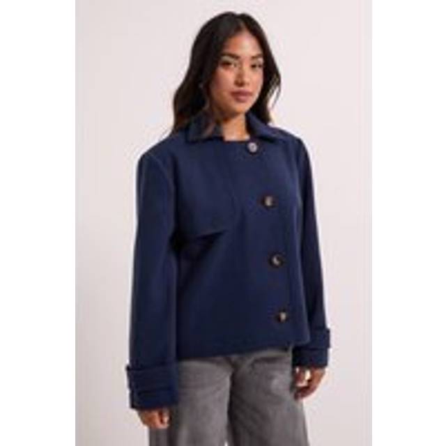 Dorothy Perkins Navy Coat Womens Smart Jackets & Coats