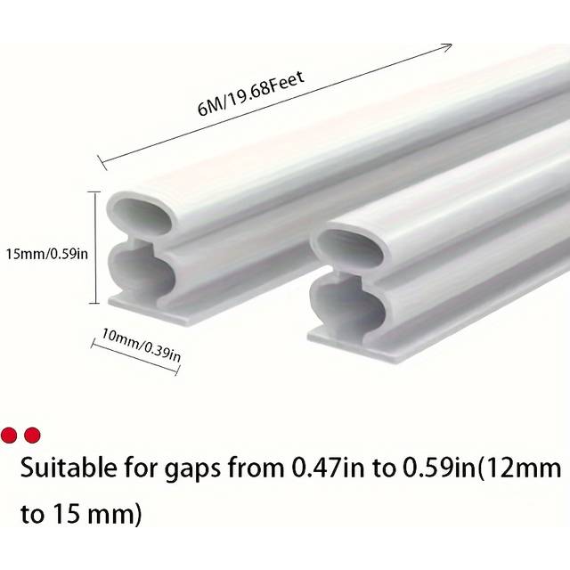 TEMU 1pc Weather Stripping Door Seal, Window And Door Door Seal Strip, Soundproofing Self-adhesive Backing Door Weather Stripping For Door Frame Window Large