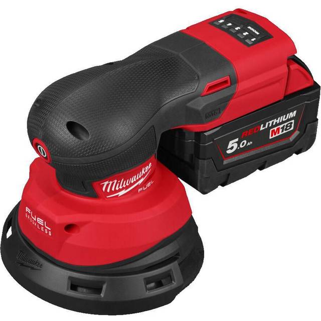 Milwaukee M18FROS125-502X FUEL 125mm Random Orbital Sander 2 x 5.0Ah in Red