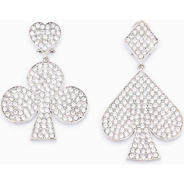 Shaped earrings with Swarovski pavé rhinestones