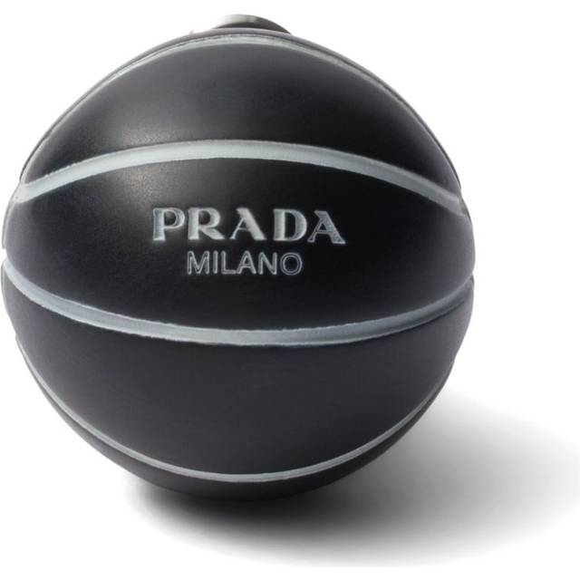 Prada - basketball clip earrings - men - Aluminium/Enamel/Brass - One Size - Black