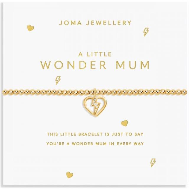Joma Jewellery A Little... Wonder Mum Gold Plated Bracelet, Multi, Women - Print