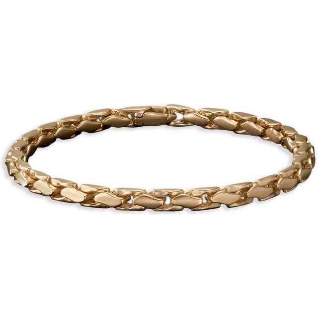 David Yurman - 18kt yellow gold Fluted chain bracelet (5mm) - men - 18kt Yellow Gold - S