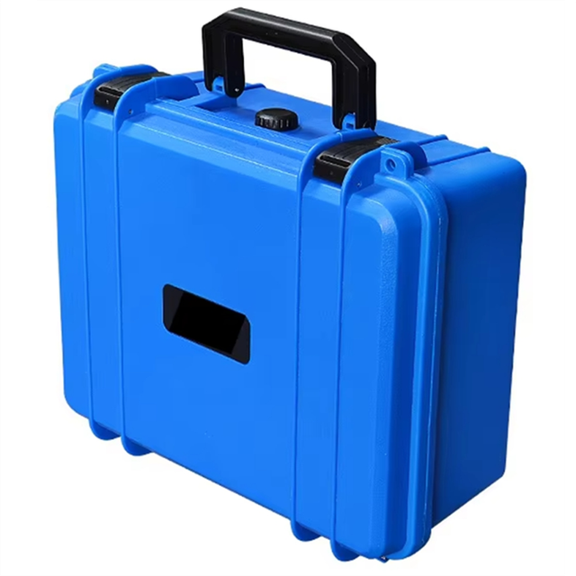 Portable Suitcase Thicken Plastic Hard Case Equipment Hardware Toolbox Large-Capacity Instrument Box with Blue